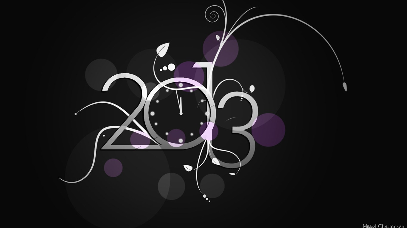 2013 Nový rok téma kreativní tapety (2) #12 - 1366x768