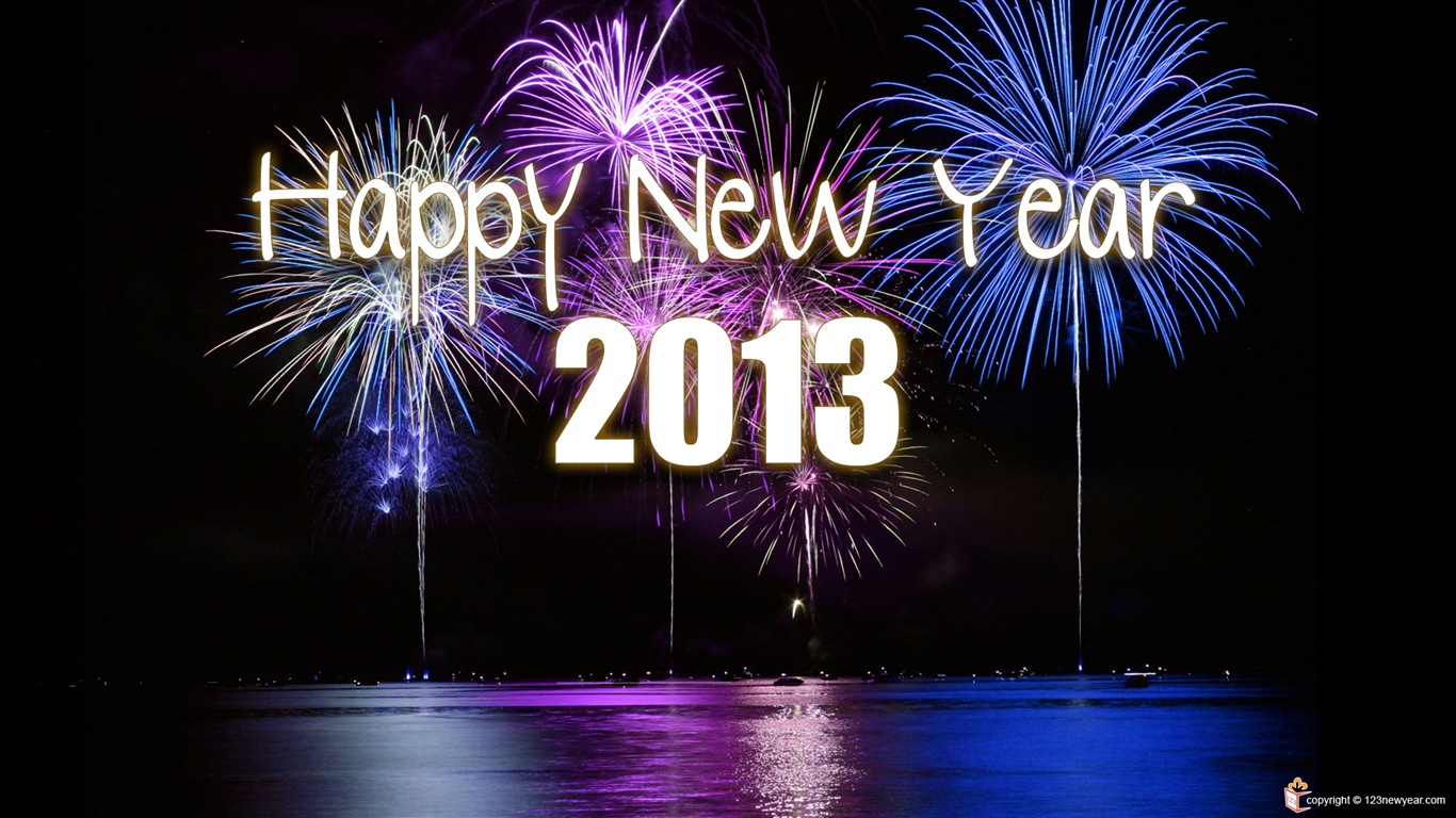 2013 New Year theme creative wallpaper(2) #19 - 1366x768