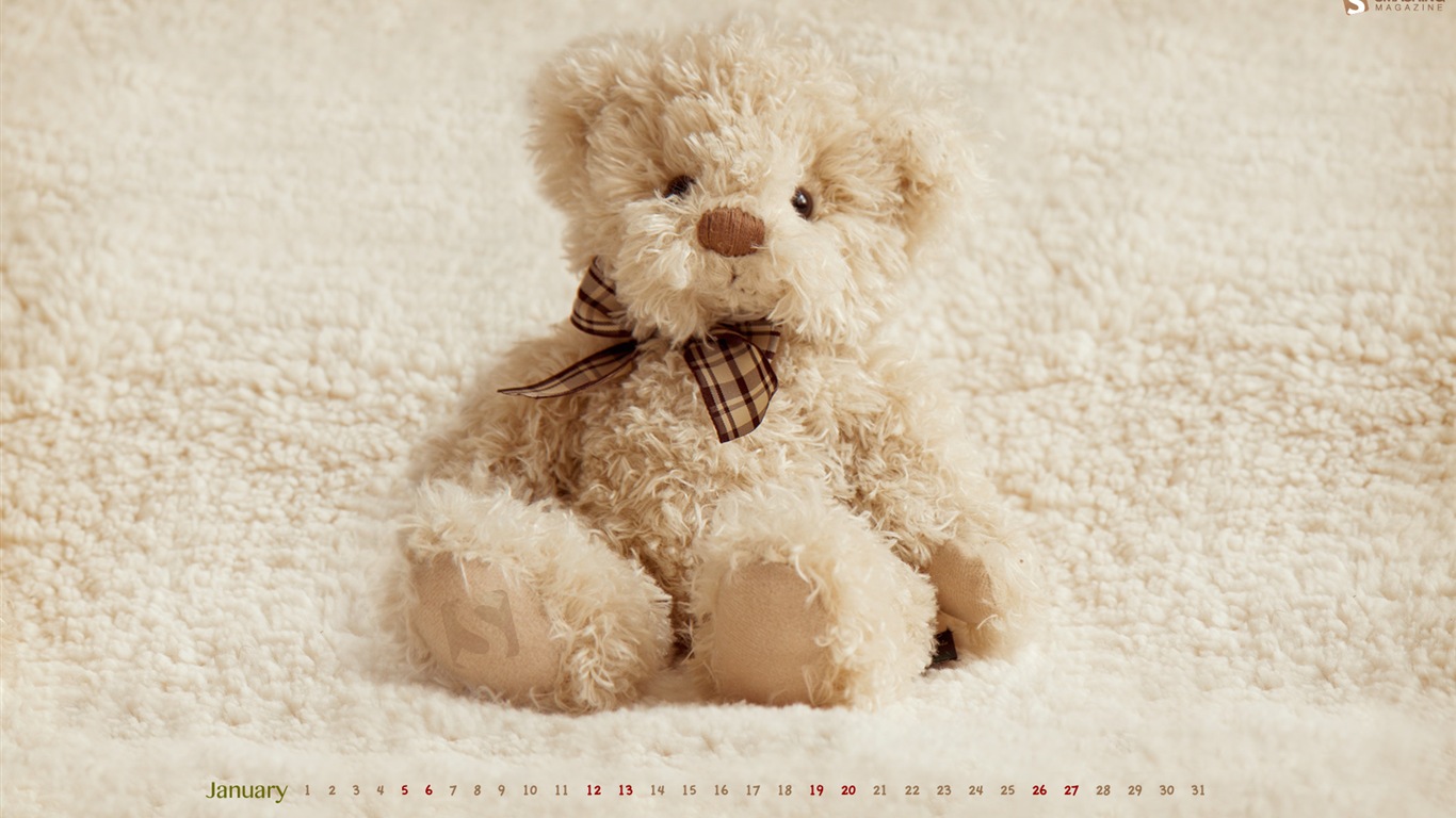 Januar 2013 Kalender Wallpaper (2) #12 - 1366x768