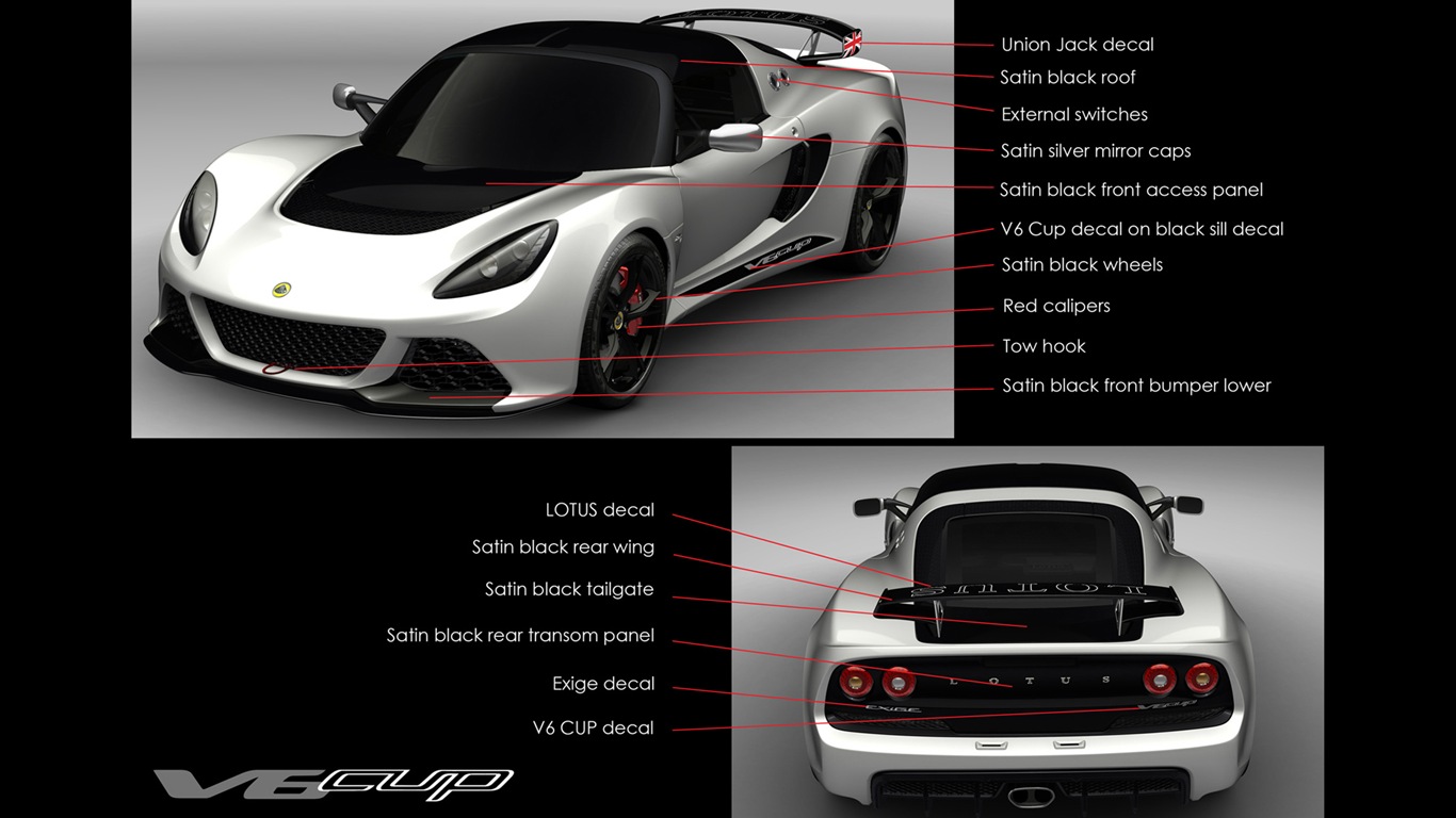 2013 Lotus Exige Cup V6 R HD Tapety na plochu #11 - 1366x768
