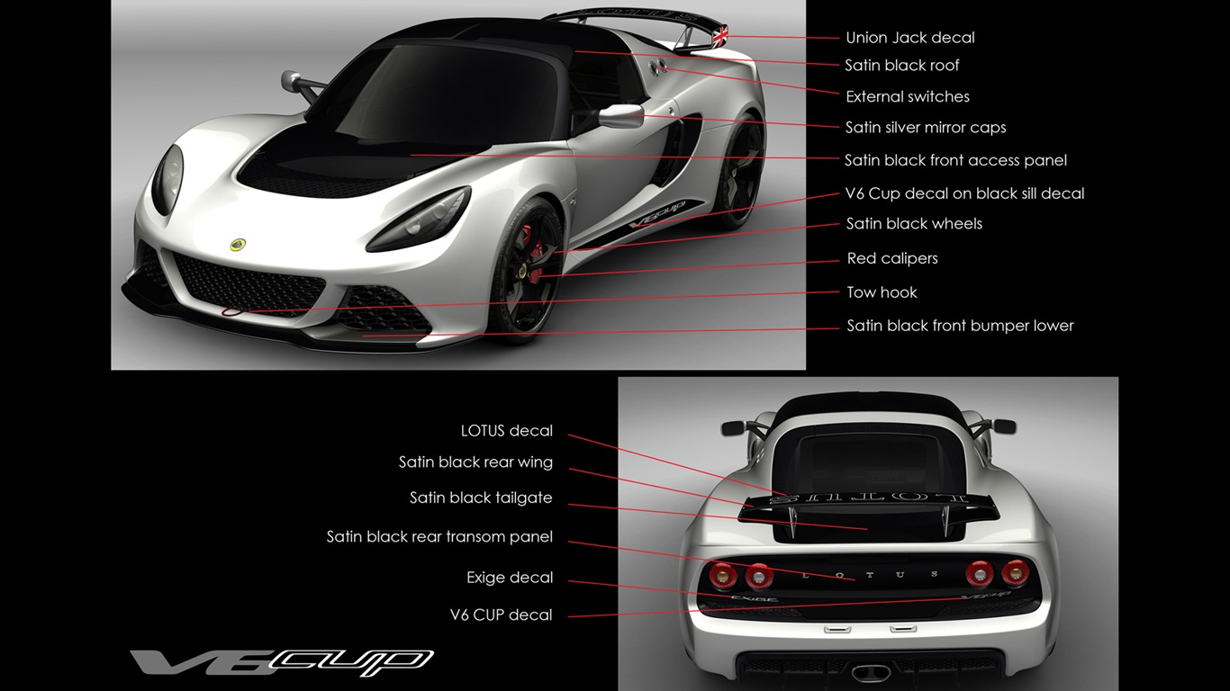 2013 Lotus Exige V6 Cup R 莲花跑车 高清壁纸11 - 1366x768