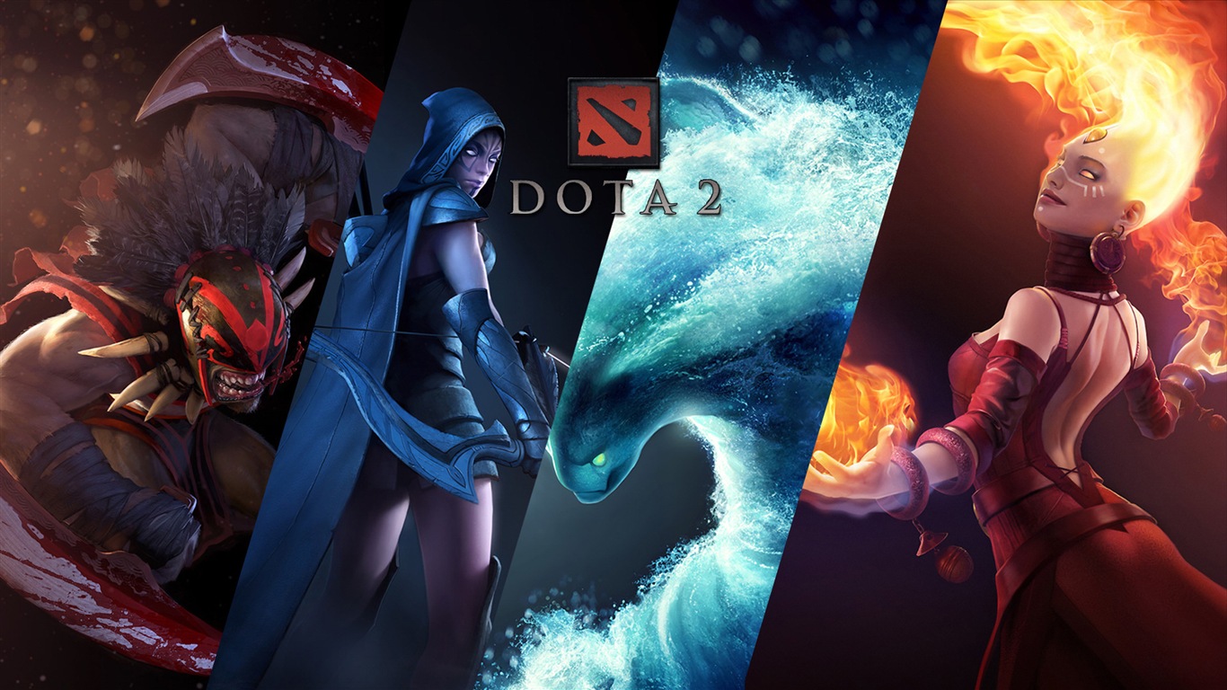 DotA 2 HD herní plochu #1 - 1366x768