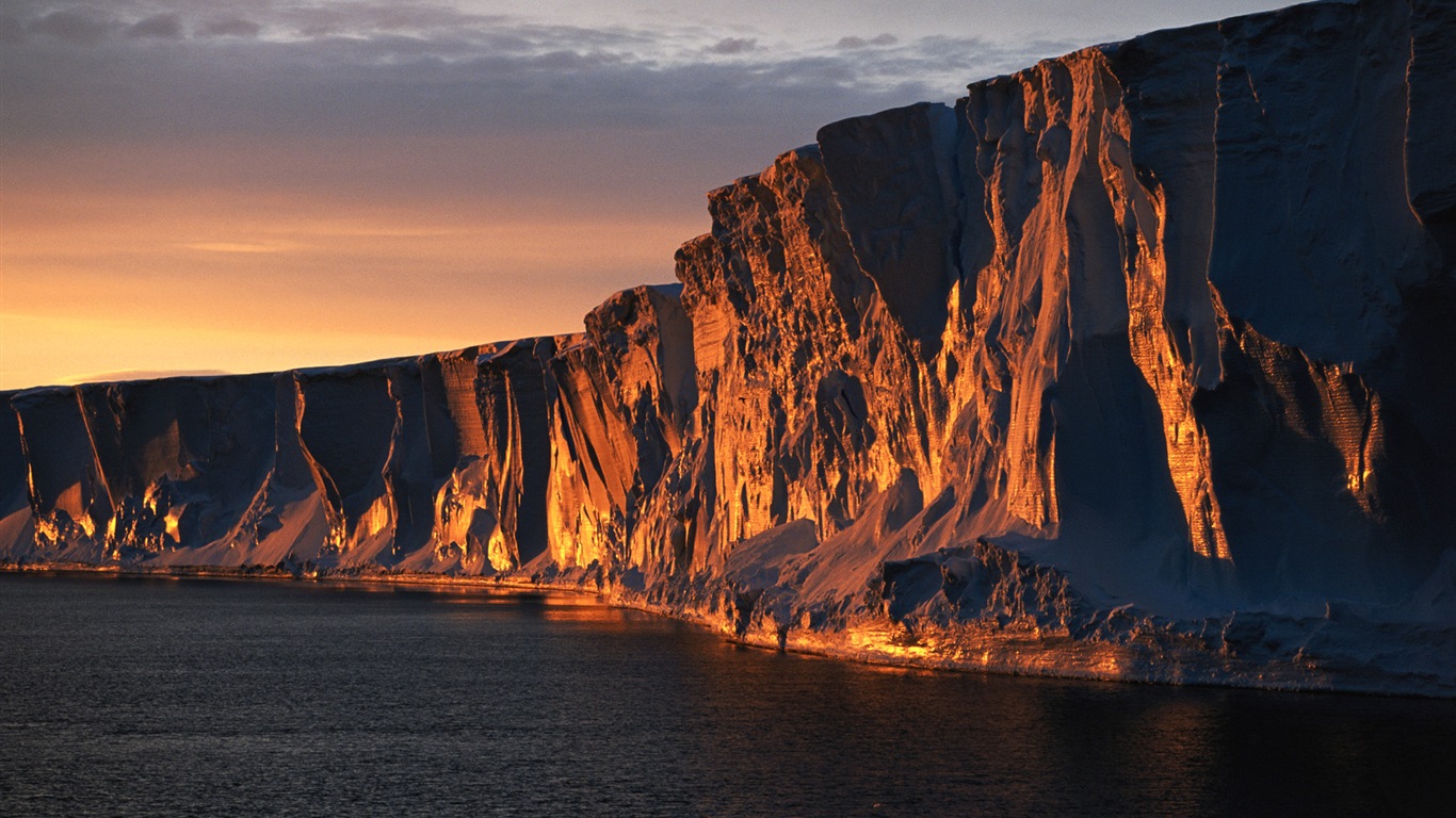 Fonds d'écran Windows 8: l'Antarctique, des paysages de neige, pingouins en Antarctique #2 - 1366x768