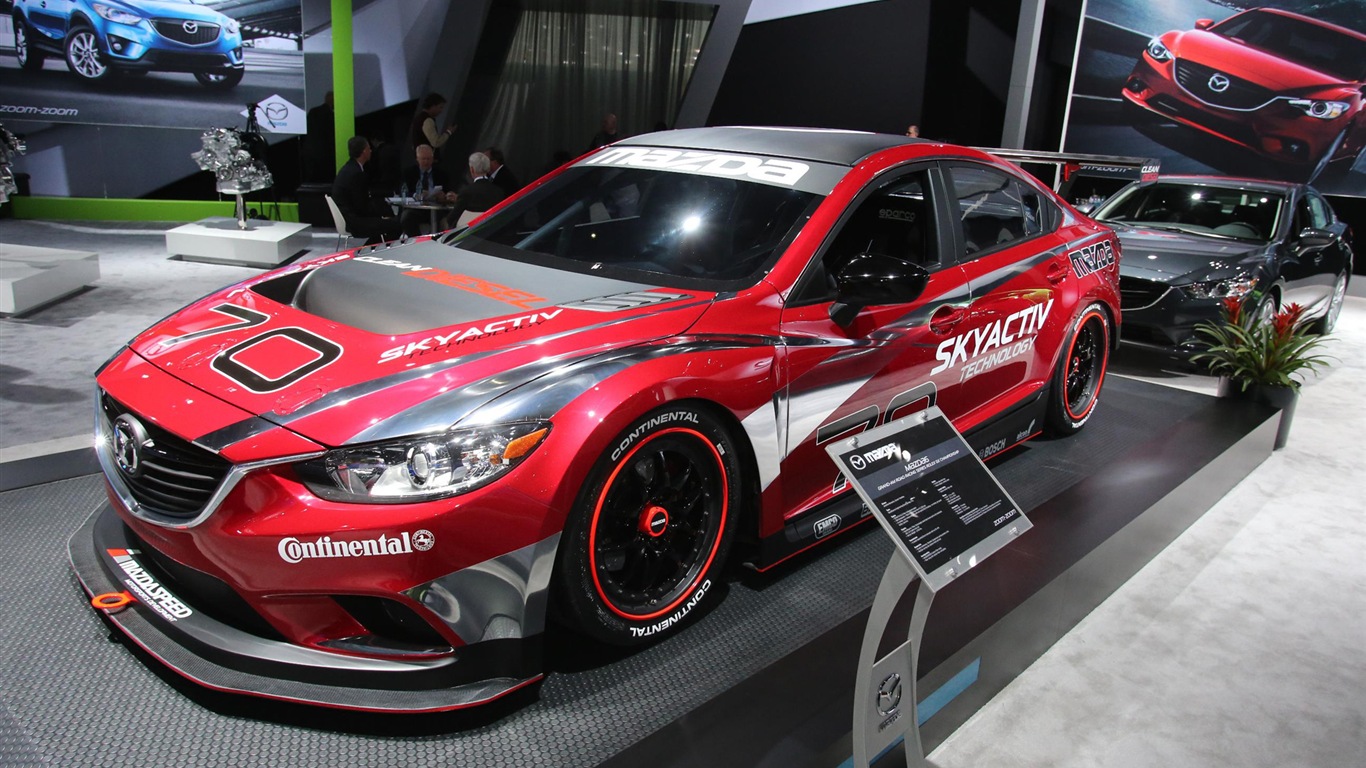 2013マツダ6 SKYACTIV-DのレースカーのHDの壁紙 #1 - 1366x768