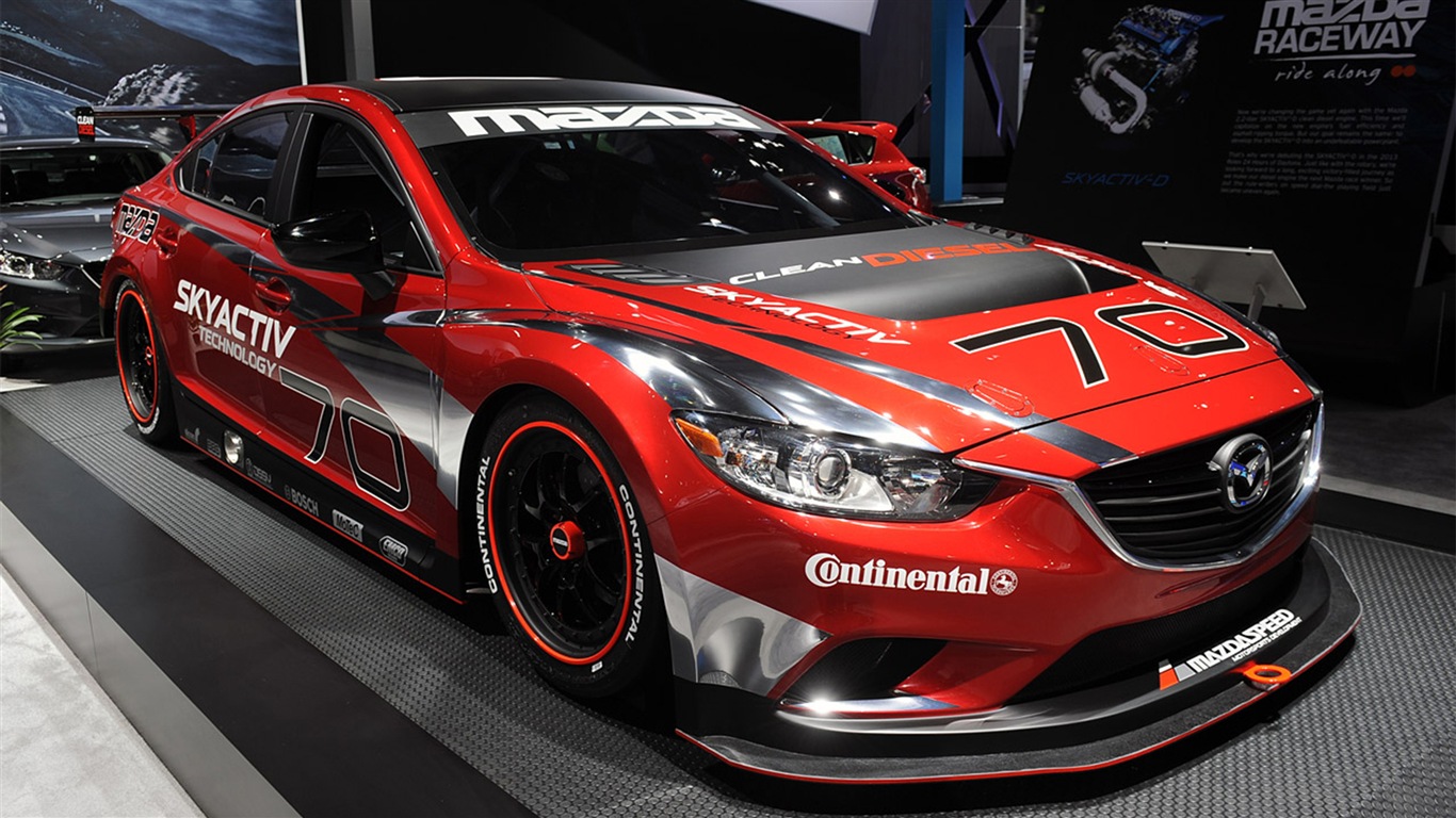 2013 Mazda 6 Skyactiv-D race car 马自达 高清壁纸6 - 1366x768