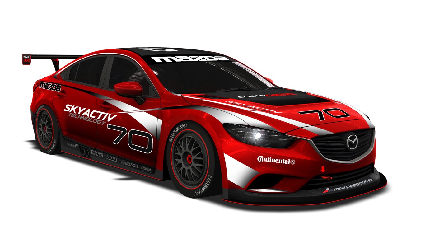 2013マツダ6 SKYACTIV-DのレースカーのHDの壁紙 #10 - 1366x768