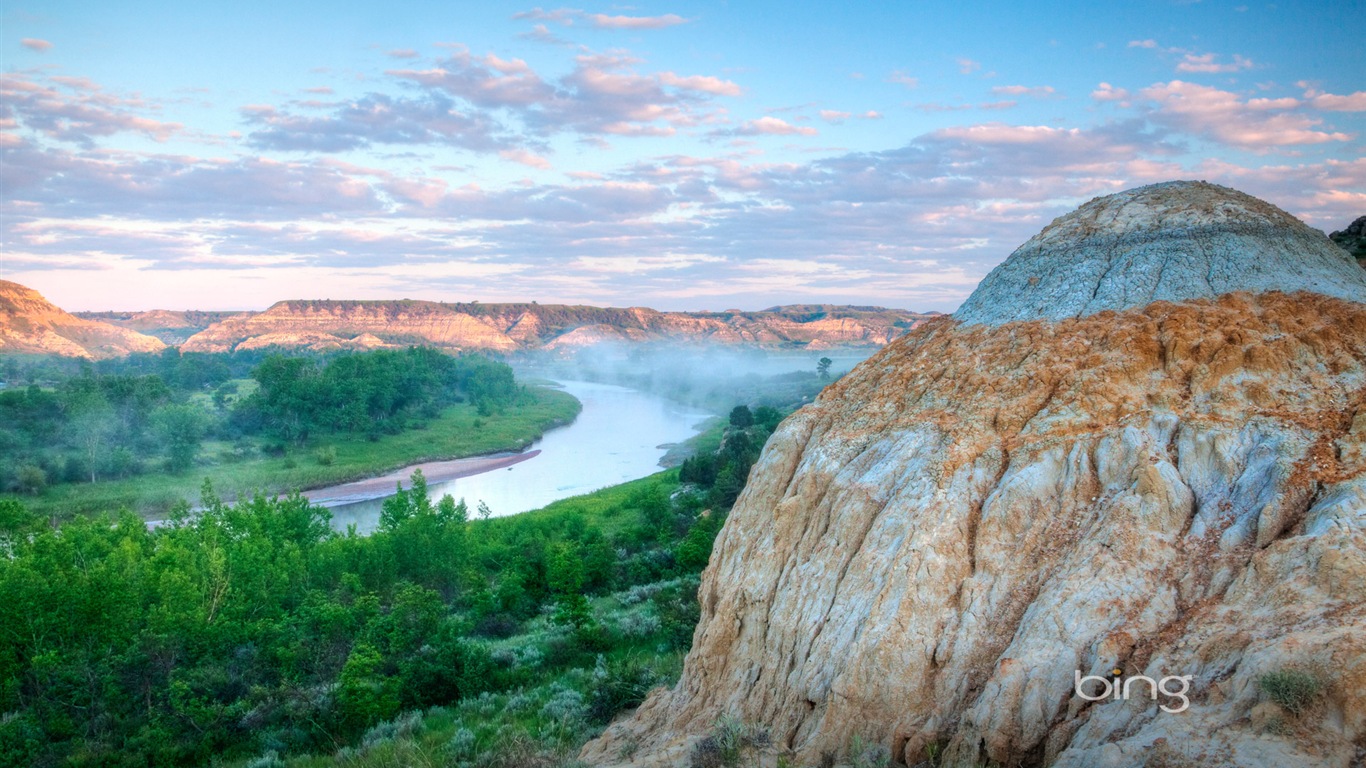 Microsoft Bing paysage humaines HD fonds d'écran #2 - 1366x768