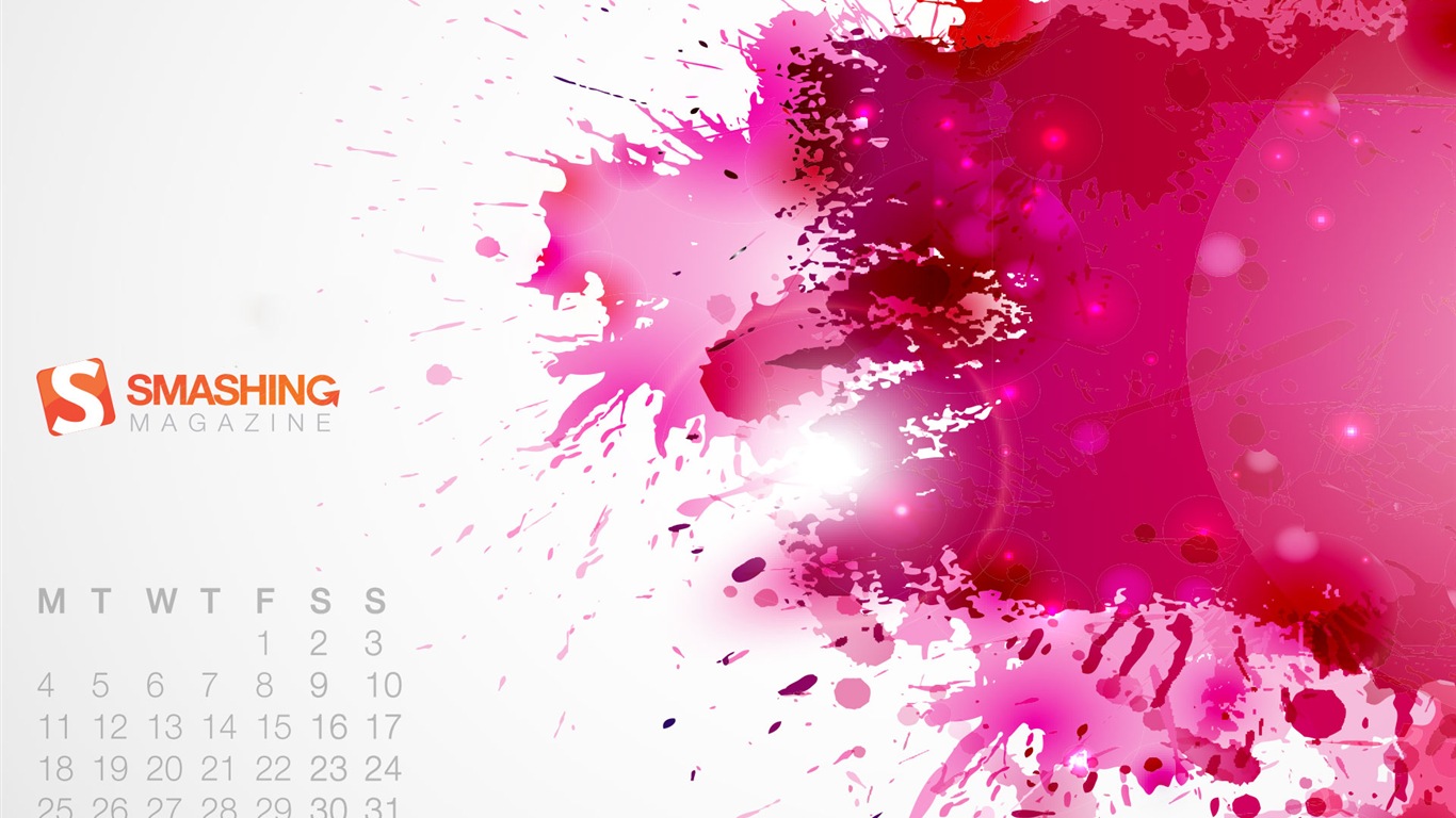 2013年3月 月曆壁紙(二) #12 - 1366x768
