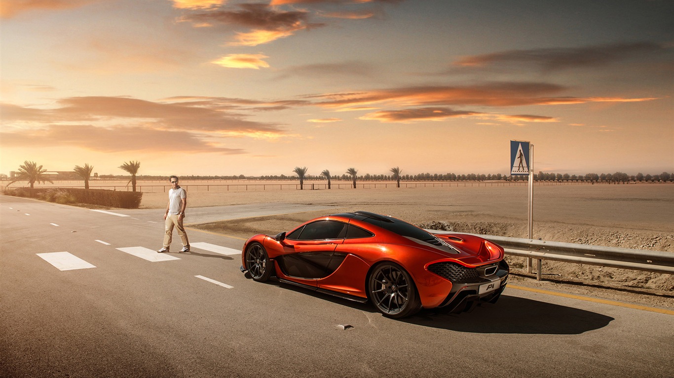 2013 McLaren P1 supercar 迈凯轮P1 超级跑车高清壁纸5 - 1366x768