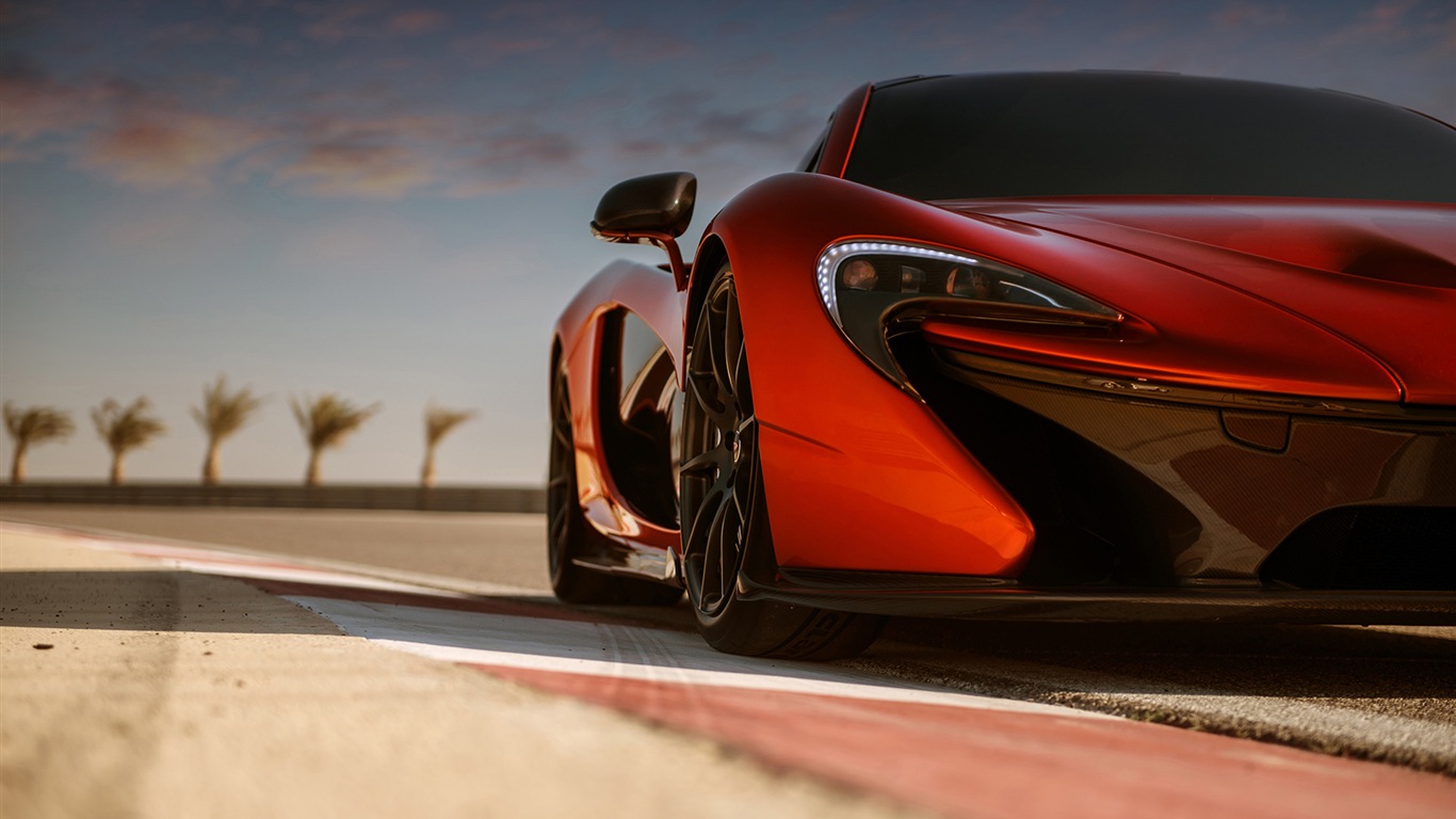 2013 McLaren P1 supercar 迈凯轮P1 超级跑车高清壁纸7 - 1366x768