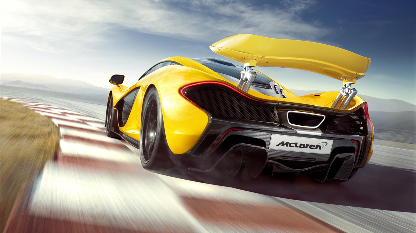 2013 McLaren P1 supercar 迈凯轮P1 超级跑车高清壁纸13 - 1366x768