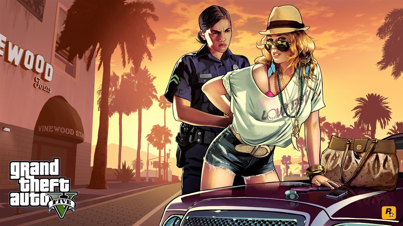 Grand Theft Auto V GTA 5 HD Spiel wallpapers #18 - 1366x768