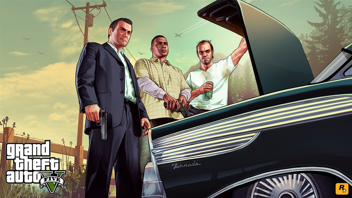 Grand Theft Auto V 俠盜獵車手5 高清遊戲壁紙 #20 - 1366x768