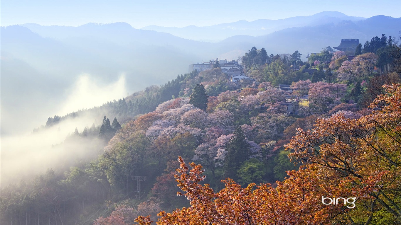 Microsoft Bing écran HD: Japonais papier peint thème du paysage #12 - 1366x768