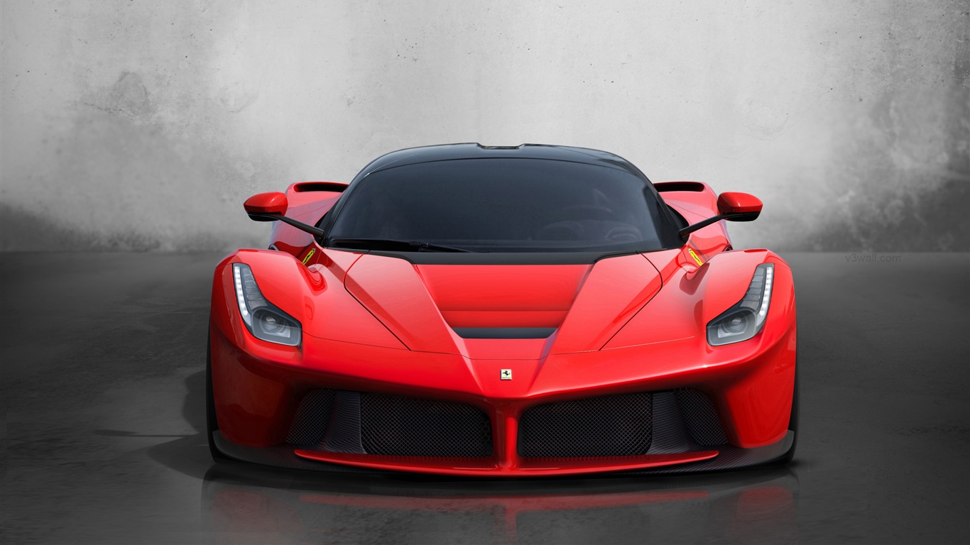 2013 Ferrari LaFerrari 法拉利LaFerrari红色超级跑车高清壁纸3 - 1366x768