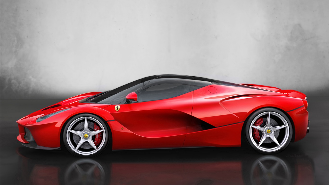 2013 Ferrari LaFerrari red supercar HD wallpapers #4 - 1366x768