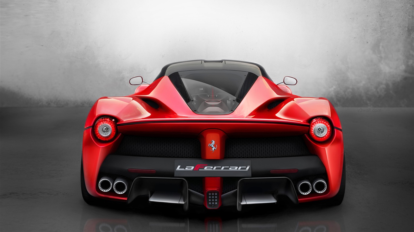 2013 Ferrari LaFerrari 法拉利LaFerrari紅色超級跑車高清壁紙 #5 - 1366x768