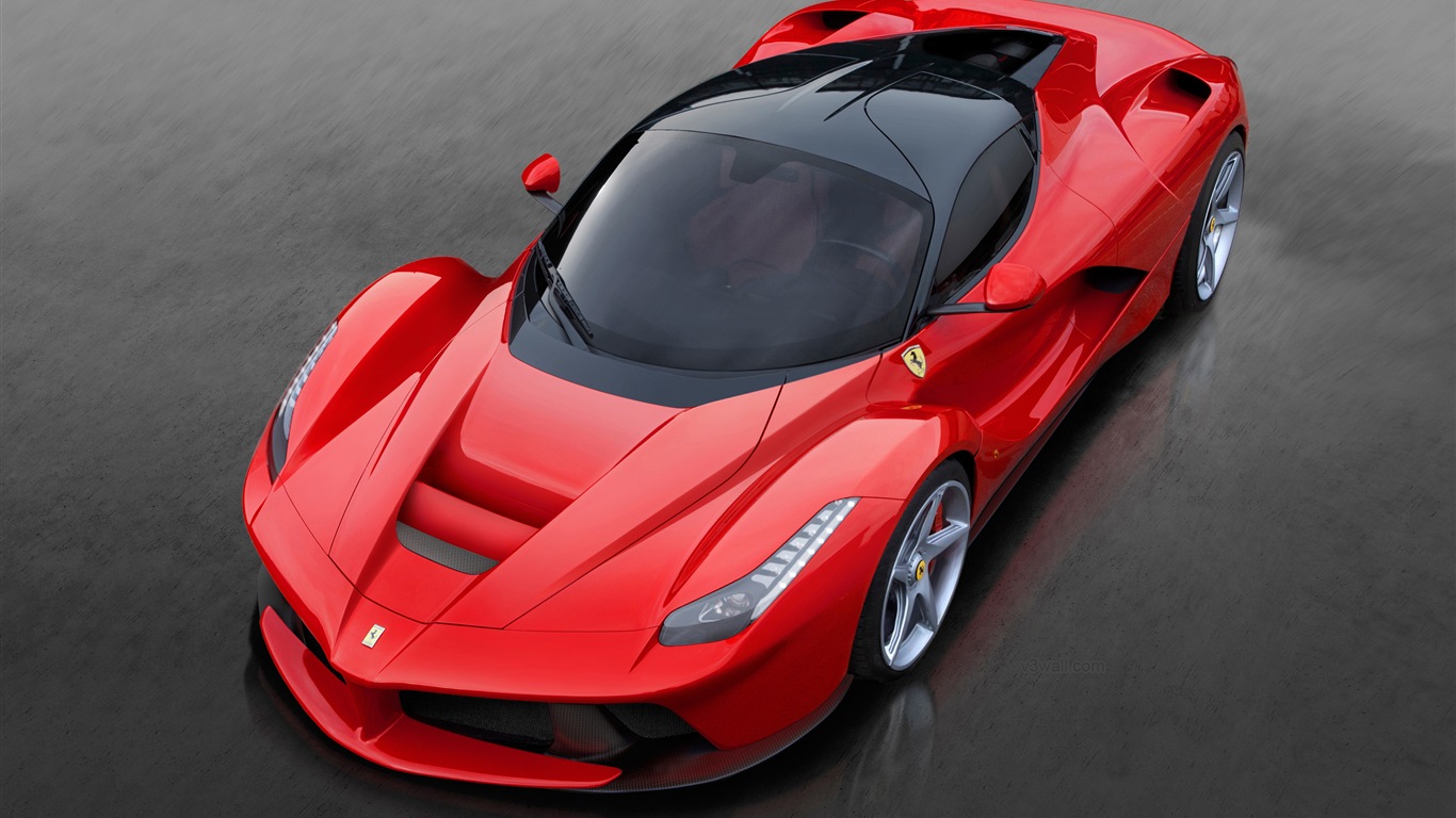 2013 Ferrari LaFerrari 法拉利LaFerrari红色超级跑车高清壁纸6 - 1366x768