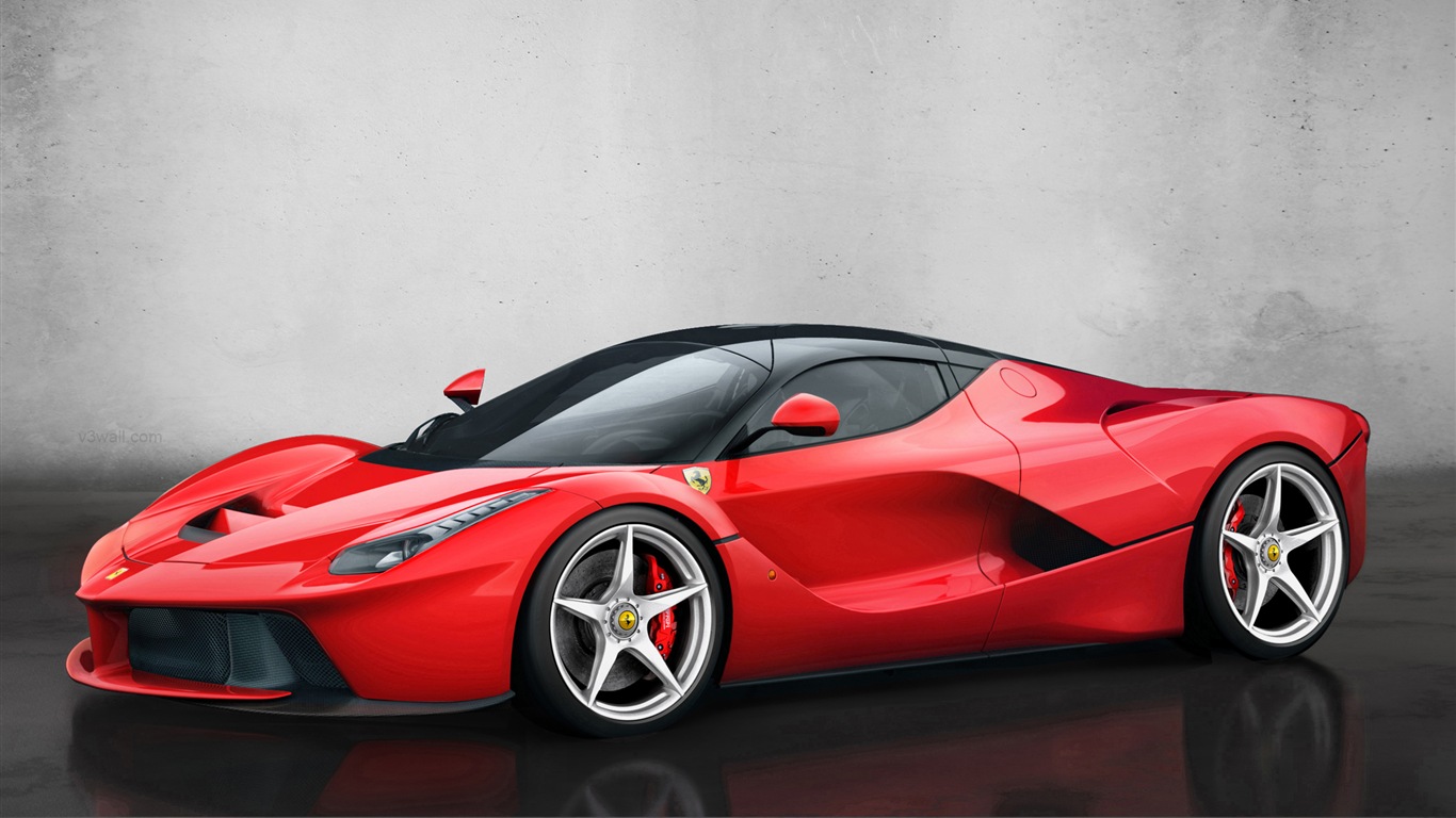 2013 Ferrari LaFerrari red supercar HD wallpapers #7 - 1366x768