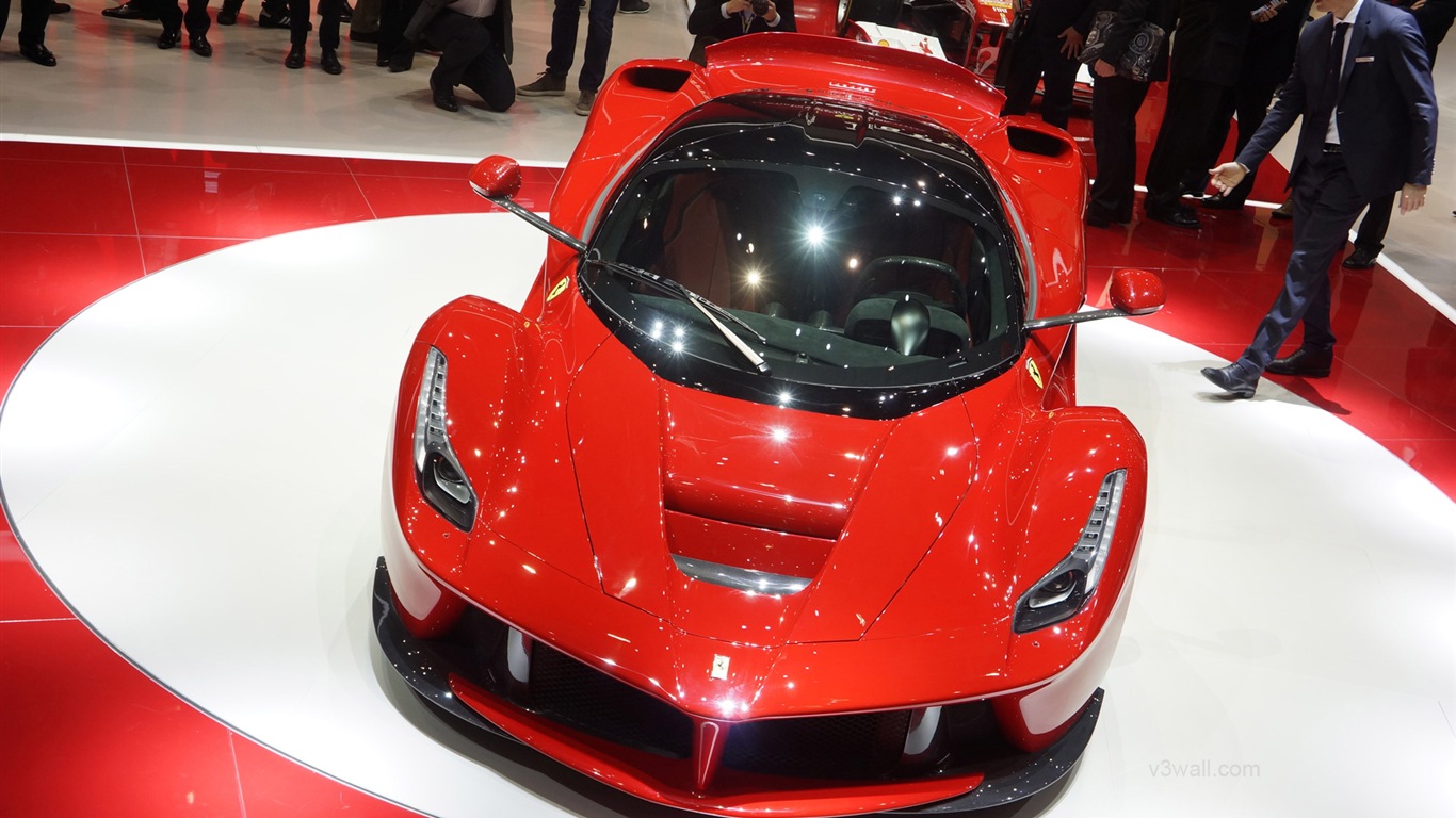 2013 페라리 LaFerrari 붉은 supercar HD 배경 화면 #11 - 1366x768