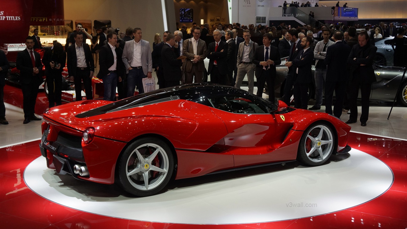 2013 Ferrari LaFerrari 法拉利LaFerrari紅色超級跑車高清壁紙 #14 - 1366x768