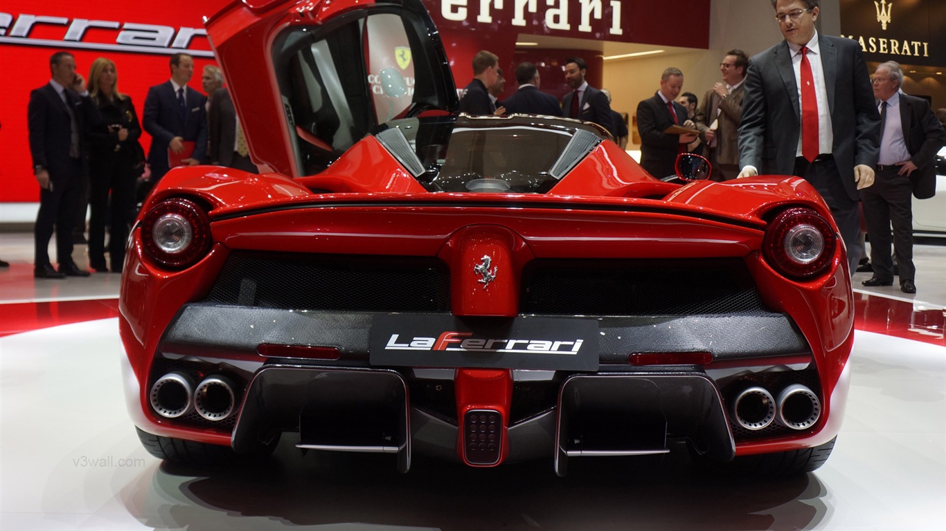 2013 Ferrari LaFerrari 法拉利LaFerrari红色超级跑车高清壁纸16 - 1366x768