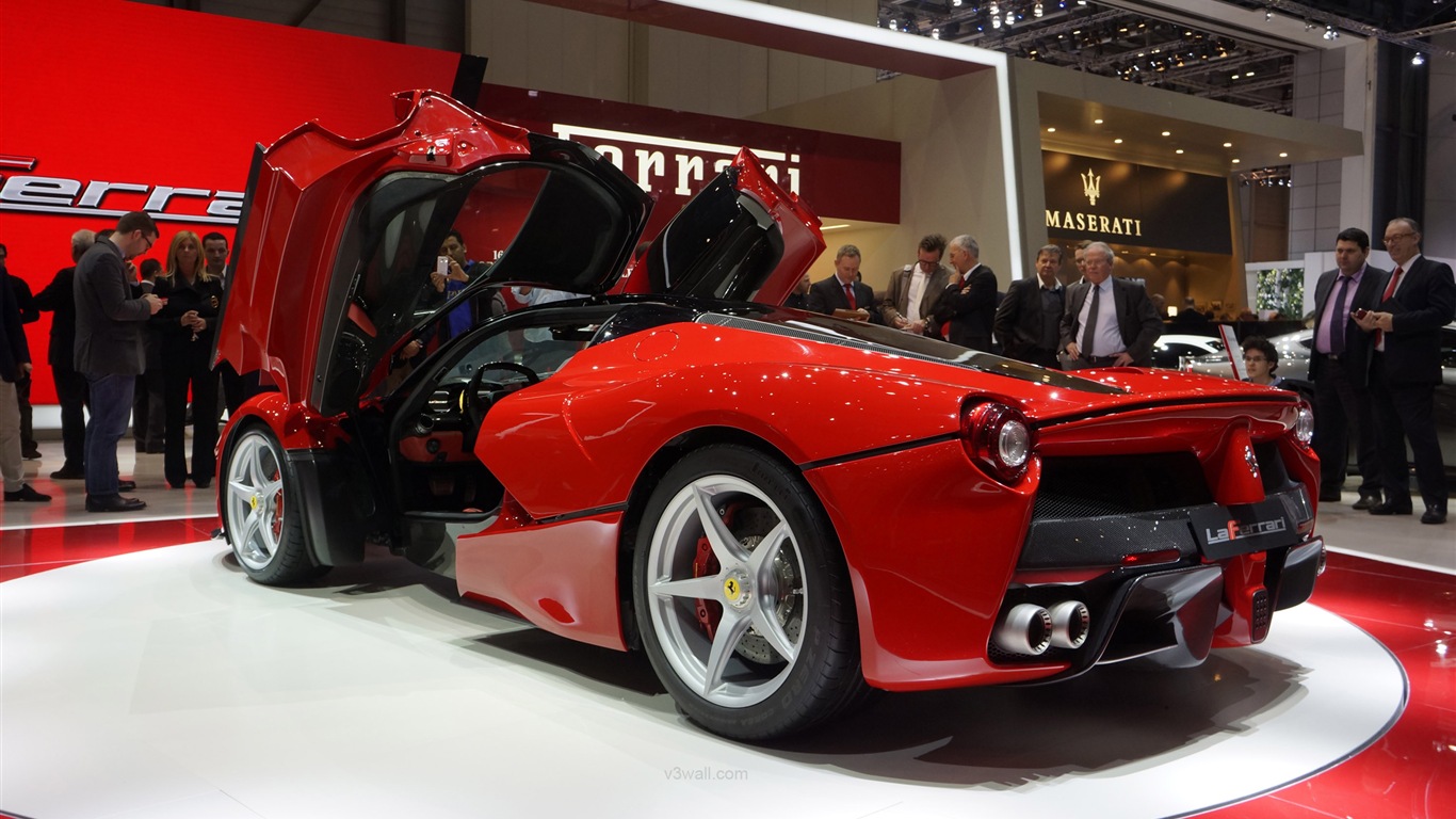 2013 Ferrari LaFerrari 法拉利LaFerrari紅色超級跑車高清壁紙 #17 - 1366x768