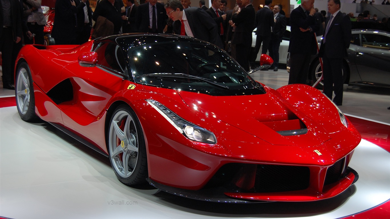 2013 Ferrari LaFerrari 法拉利LaFerrari红色超级跑车高清壁纸19 - 1366x768