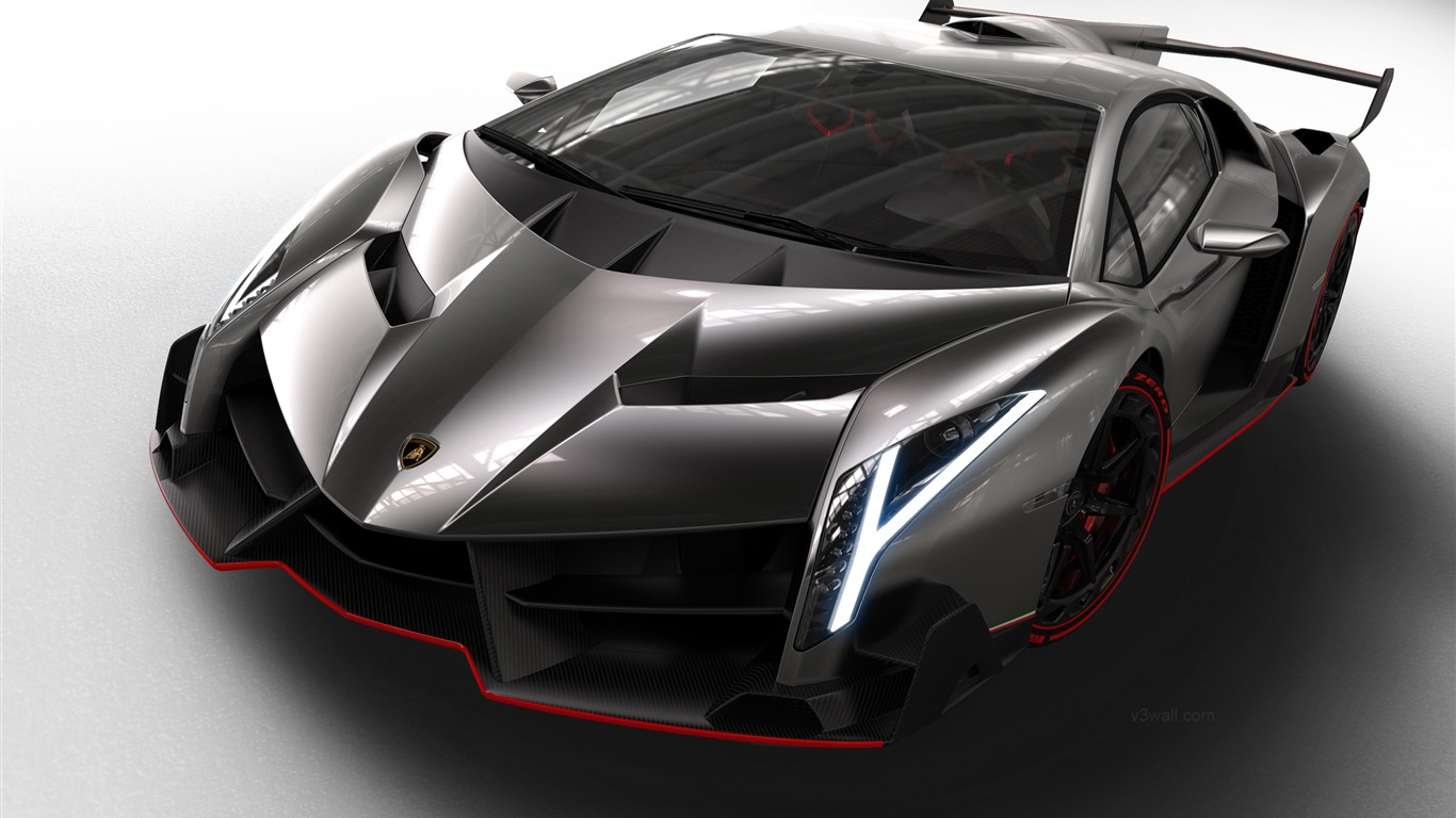 2013 람보르기니 Veneno 고급 supercar HD 배경 화면 #1 - 1366x768