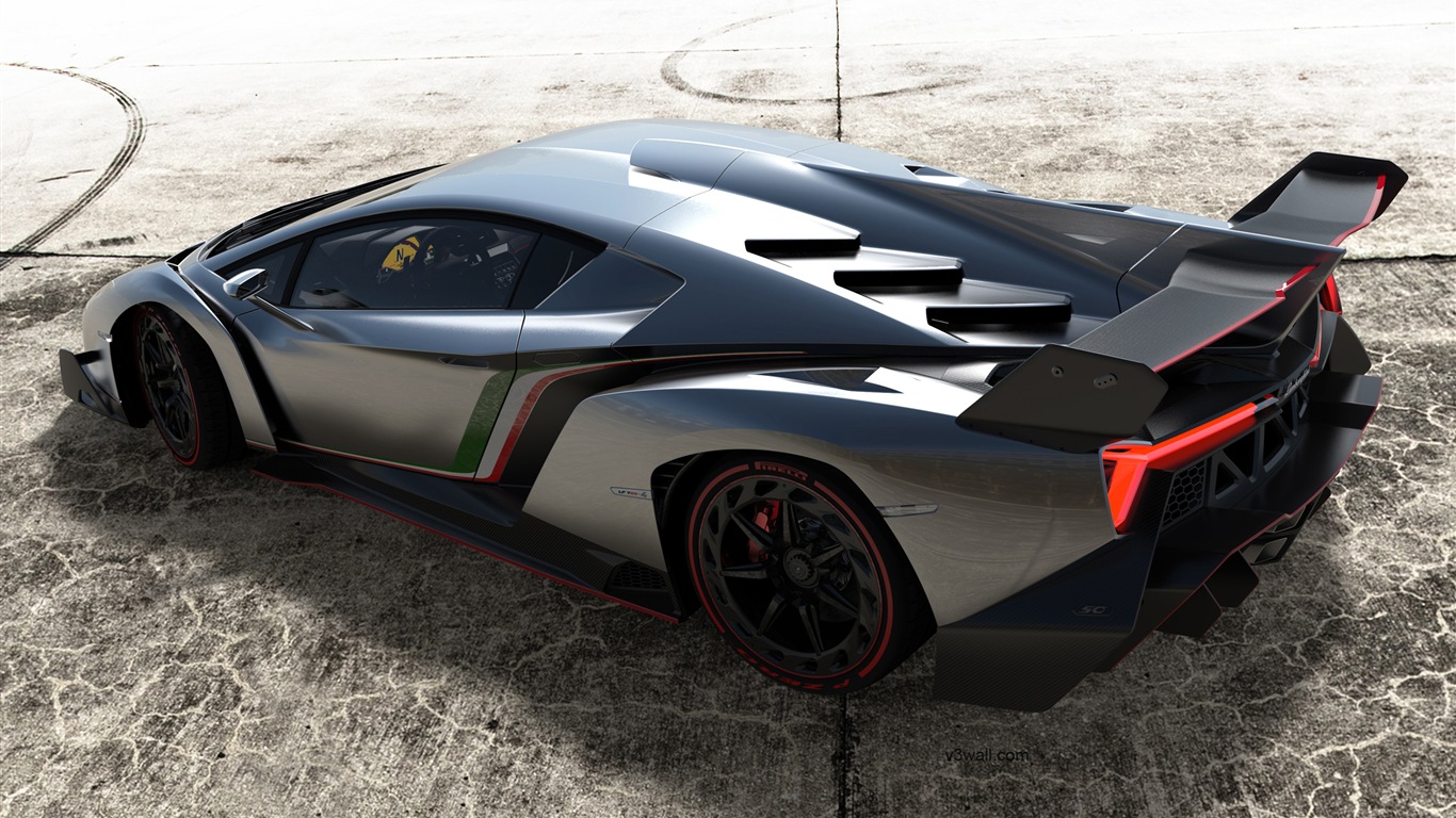 2013 Lamborghini Veneno 兰博基尼Veneno豪华超级跑车高清壁纸6 - 1366x768