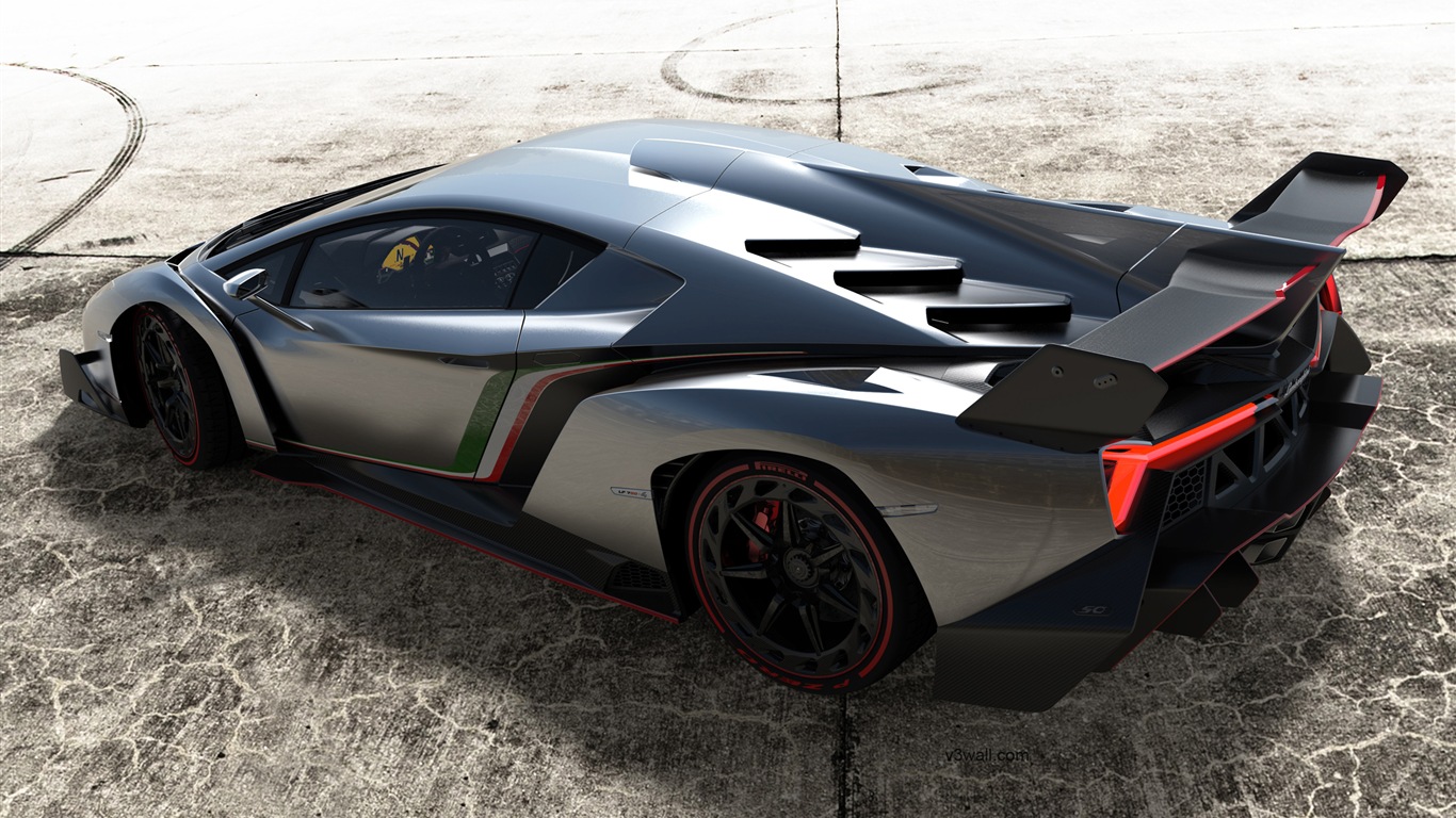 2013 람보르기니 Veneno 고급 supercar HD 배경 화면 #6 - 1366x768