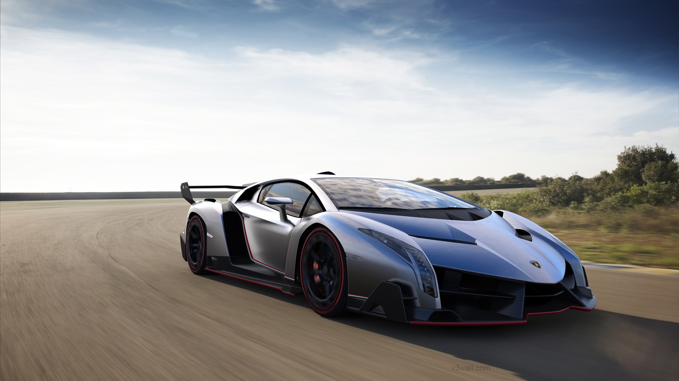 2013 Lamborghini Veneno 蘭博基尼Veneno豪華超級跑車高清壁紙 #7 - 1366x768