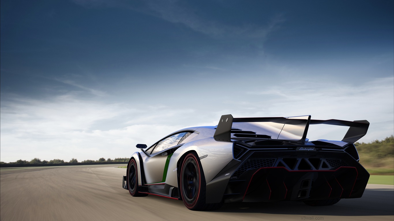 2013 Lamborghini Veneno 兰博基尼Veneno豪华超级跑车高清壁纸9 - 1366x768