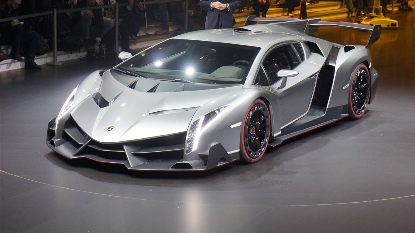 2013 람보르기니 Veneno 고급 supercar HD 배경 화면 #15 - 1366x768