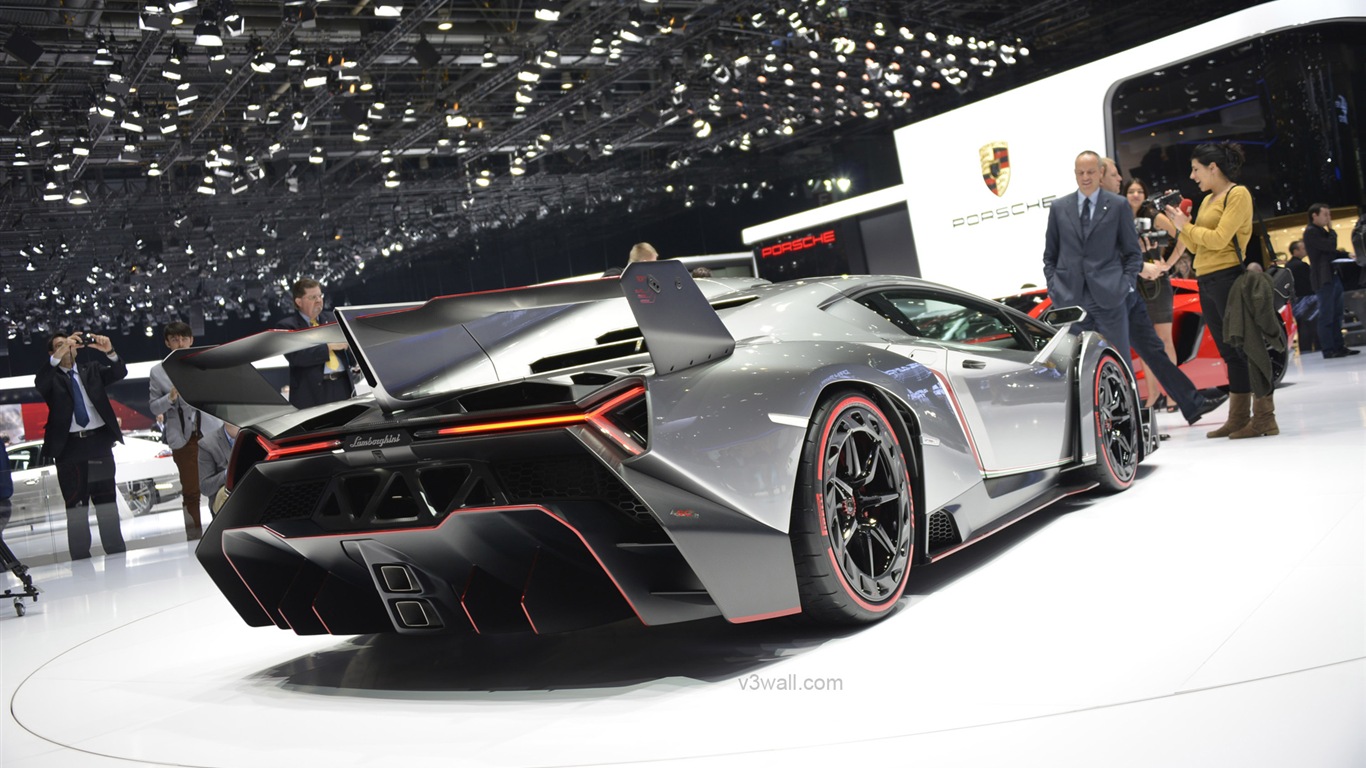 2013 람보르기니 Veneno 고급 supercar HD 배경 화면 #17 - 1366x768