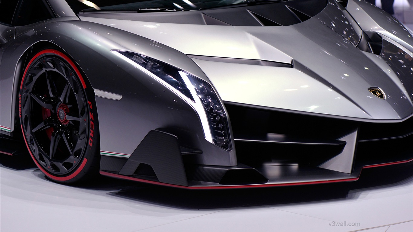 2013 람보르기니 Veneno 고급 supercar HD 배경 화면 #20 - 1366x768