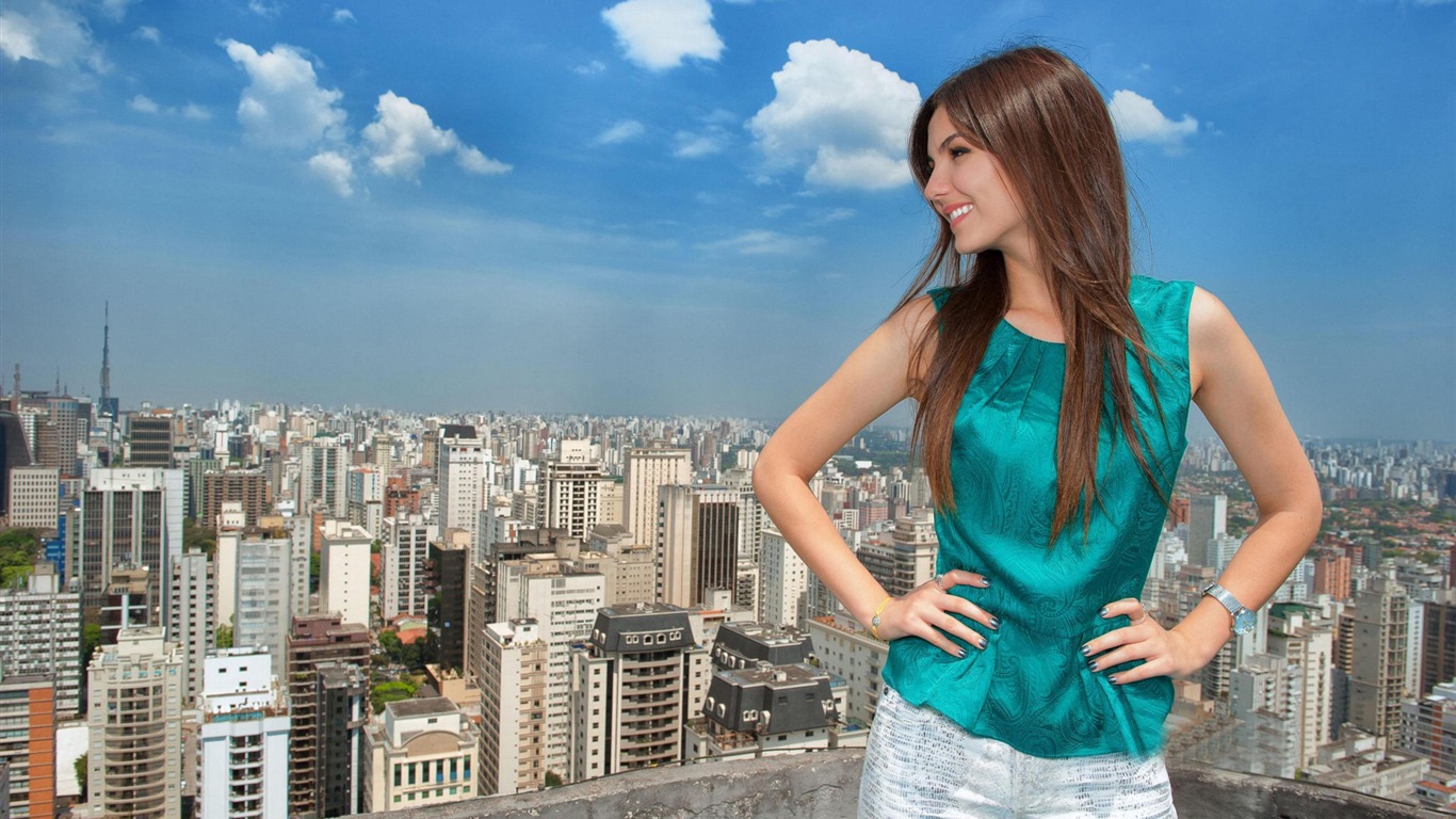 Victoria Justice 維多利亞·嘉絲蒂 美女壁紙 #24 - 1366x768