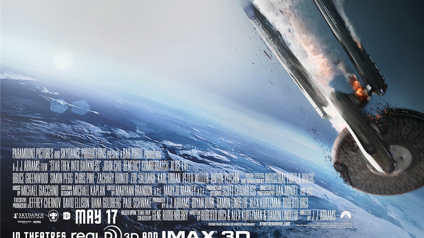 Star Trek Into Darkness 2013 星际迷航：暗黑无界 高清壁纸7 - 1366x768