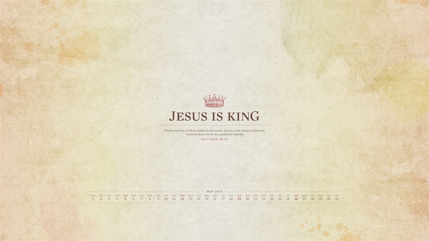2013年5月 月历壁纸(一)5 - 1366x768
