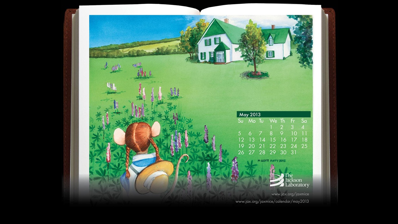 2013年5月 月曆壁紙(一) #8 - 1366x768
