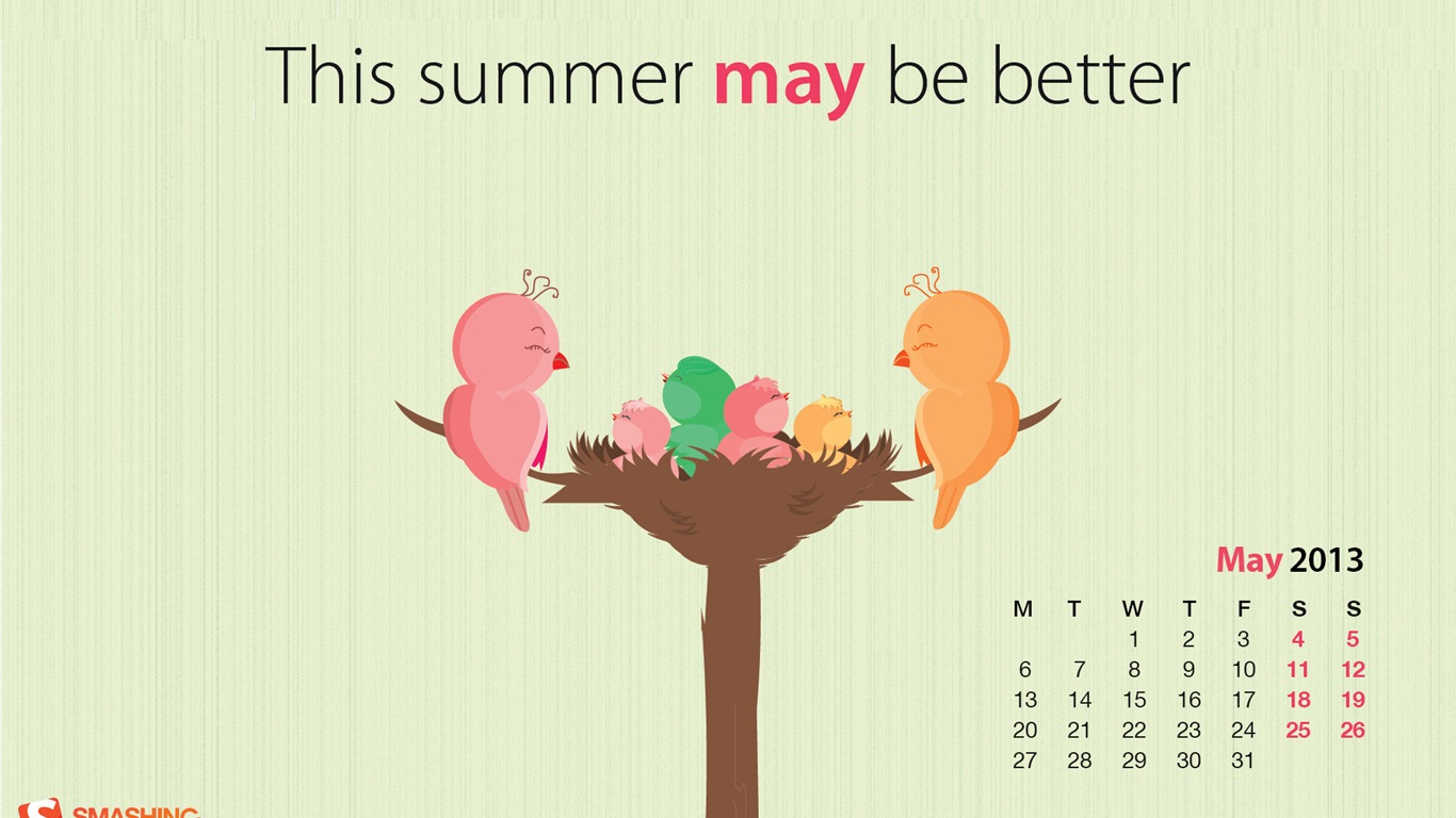 May 2013 calendar wallpaper (1) #9 - 1366x768