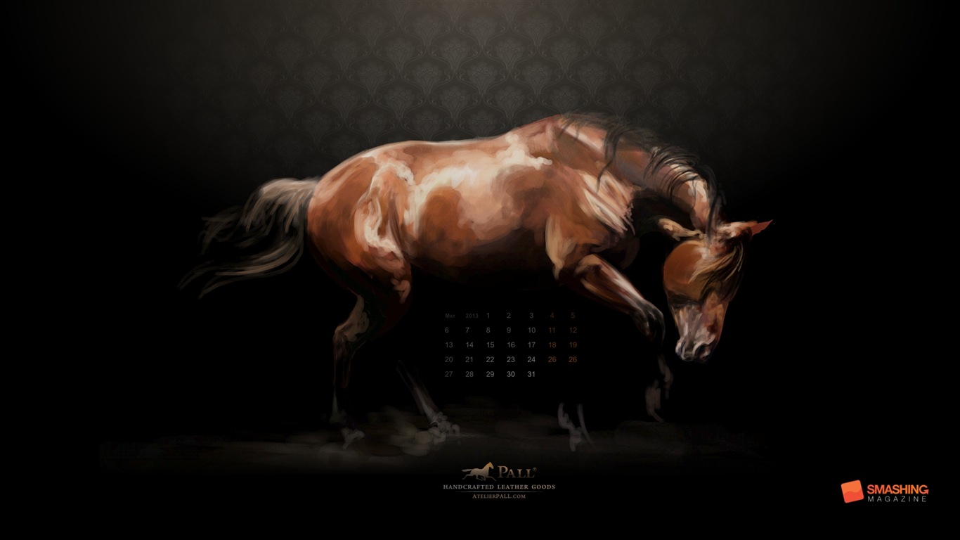 2013年5月 月曆壁紙(二) #16 - 1366x768