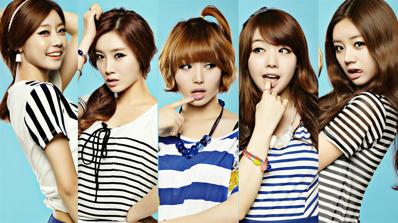 Girl's Day Korea pop music girls HD wallpapers #3 - 1366x768