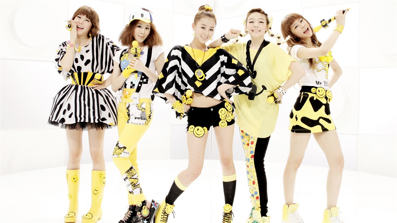 Dívčí Den Korea pop music dívky tapety #8 - 1366x768