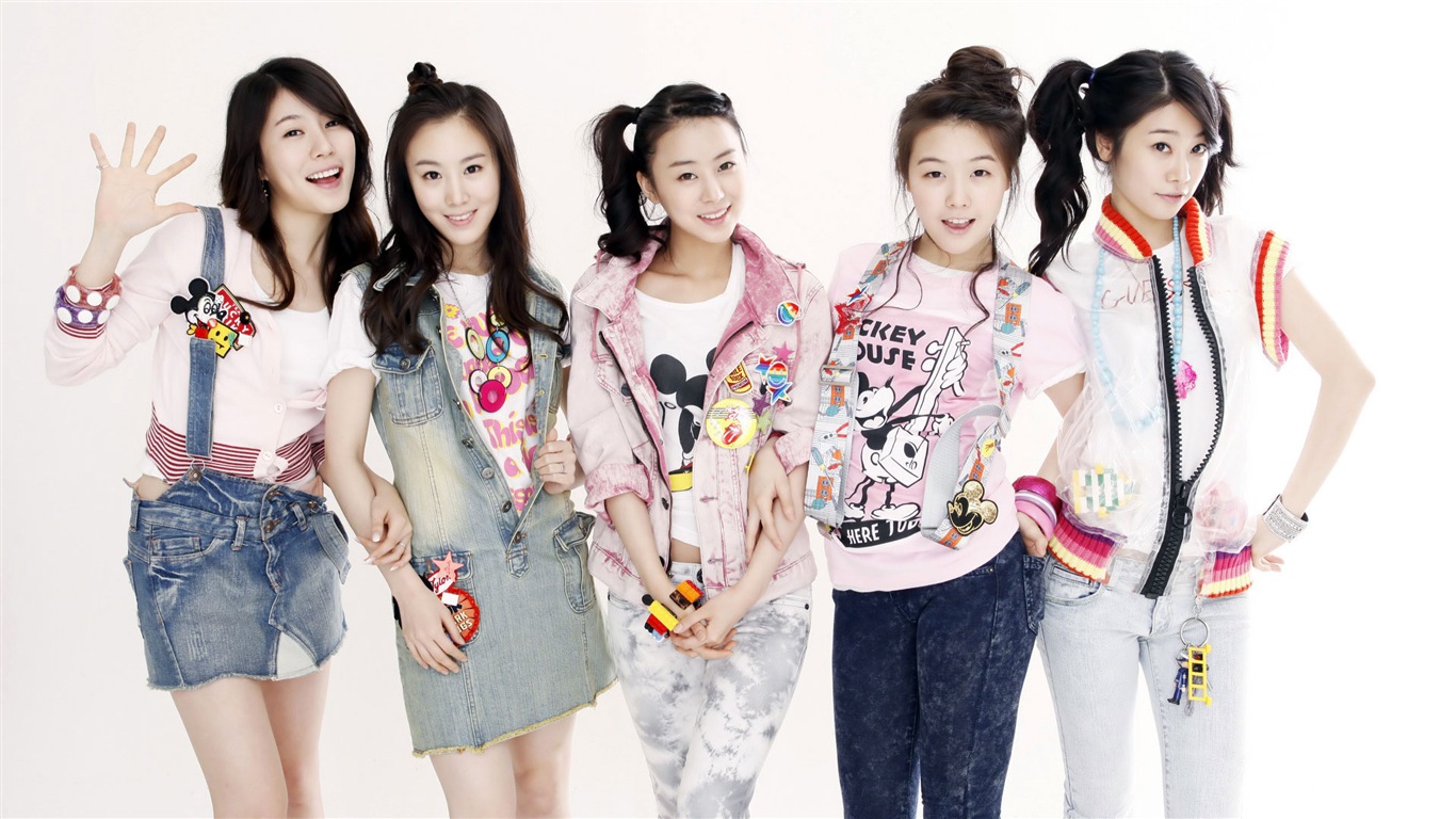 Dívčí Den Korea pop music dívky tapety #16 - 1366x768