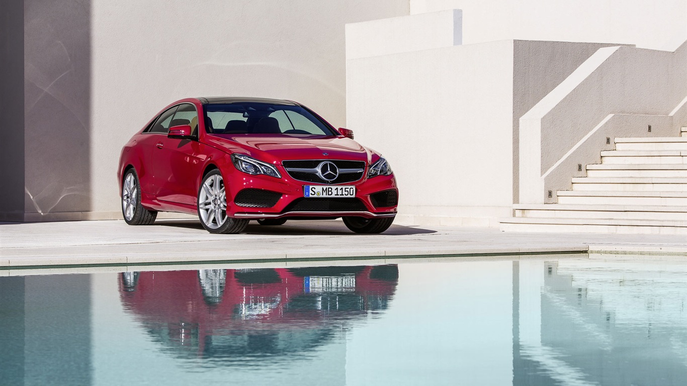 2014 Mercedes-Benz E-Class Coupe 奔馳跑車高清壁紙 #14 - 1366x768