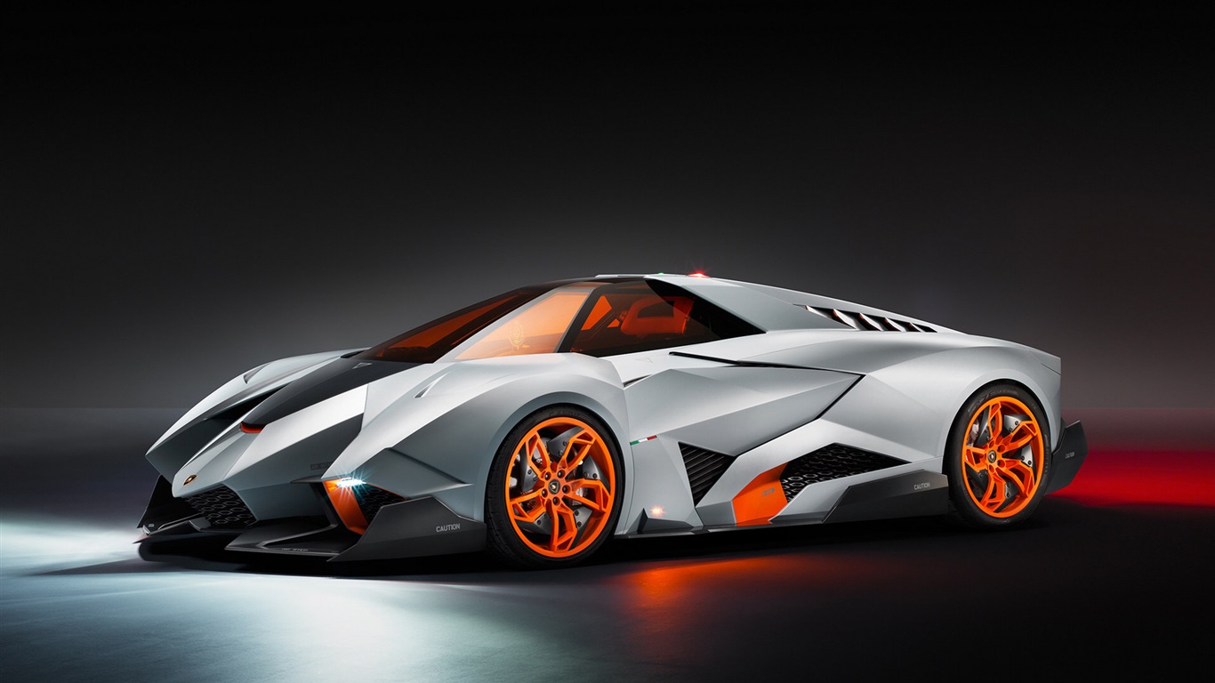 Lamborghini Egoista Konzept Supersportwagen HD Wallpaper #1 - 1366x768