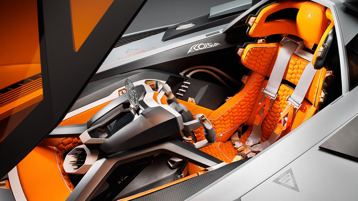 Lamborghini Egoista Concept supercar écran HD #9 - 1366x768