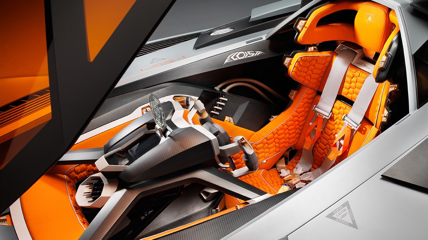 Lamborghini Egoista Concept 蘭博基尼Egoista概念超級跑車 高清壁紙 #9 - 1366x768