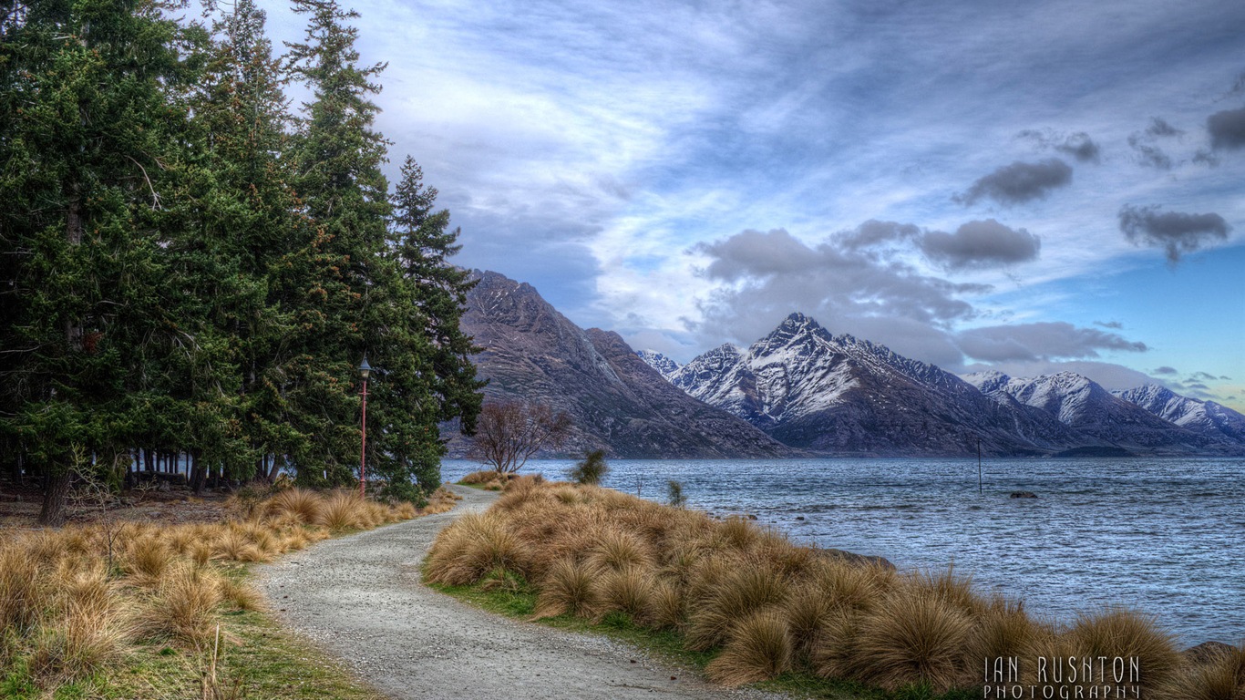 Windows 8 es el tema de fondo de pantalla: Queenstown, Nueva Zelanda #14 - 1366x768